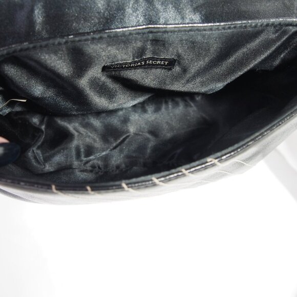 Victorias Secret Black/Red Satchel Shoulder Bag, Vintage, Y2K - Picture 10 of 15
